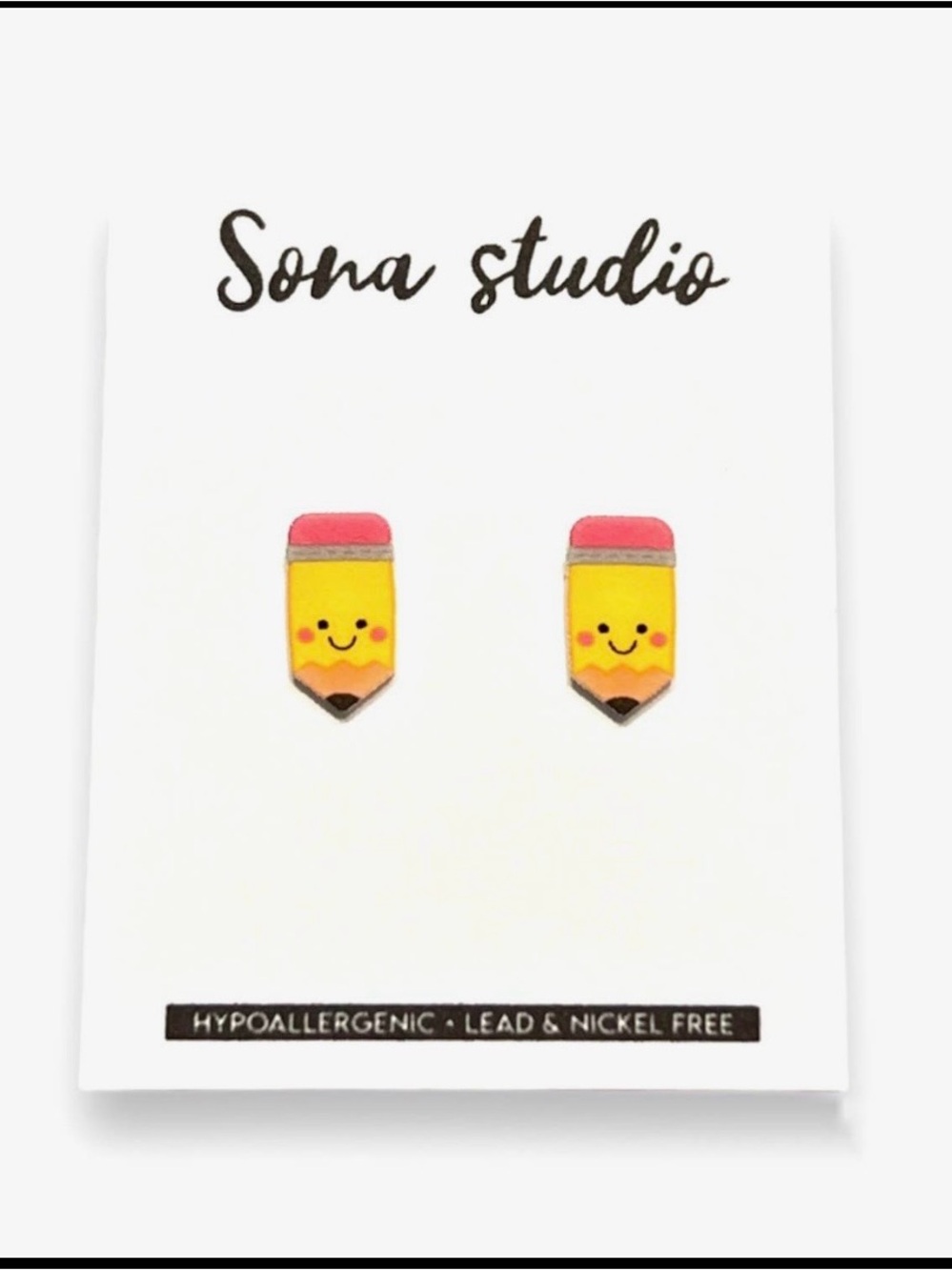 Cute Pencil ✏️ Stud Earrings